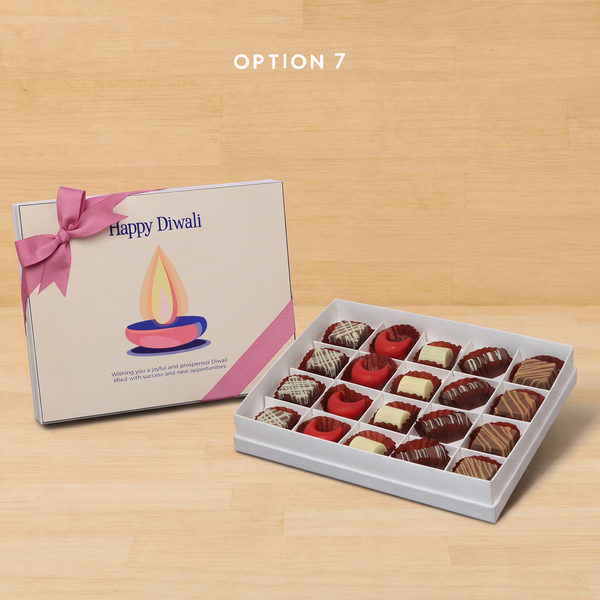 Happy diwali candle designed premium chocolate 20P hard box