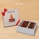 Happy diwali candle designed premium unwrapped hard box