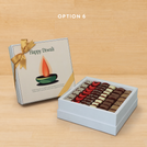 Happy diwali candle designed premium unwrapped hard box