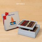 Happy diwali candle designed premium chocolate 2-layer hard box