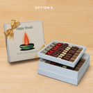 Happy diwali candle designed premium chocolate 2-layer hard box