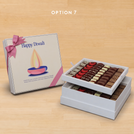 Happy diwali candle designed premium chocolate 2-layer hard box