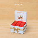 Happy diwali floral radiance designed premium chocolate small hamper