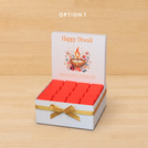 Happy diwali floral radiance designed premium chocolate medium hamper