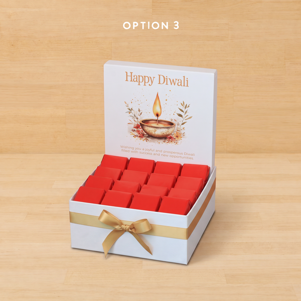 Happy diwali floral radiance designed premium chocolate medium hamper