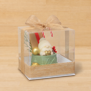 Elegant Christmas Santa Candle Gift S...