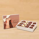 Happy Emirati Women's Day designed premium chocolate 12pc hard box