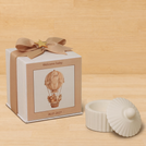 Set of 20 boxes baby boy ribbed umbrella ceramic trinket with shoe crochet in hard box giveaway