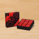 Happy Valentine's Day heart designed 9P premium chocolate gift box
