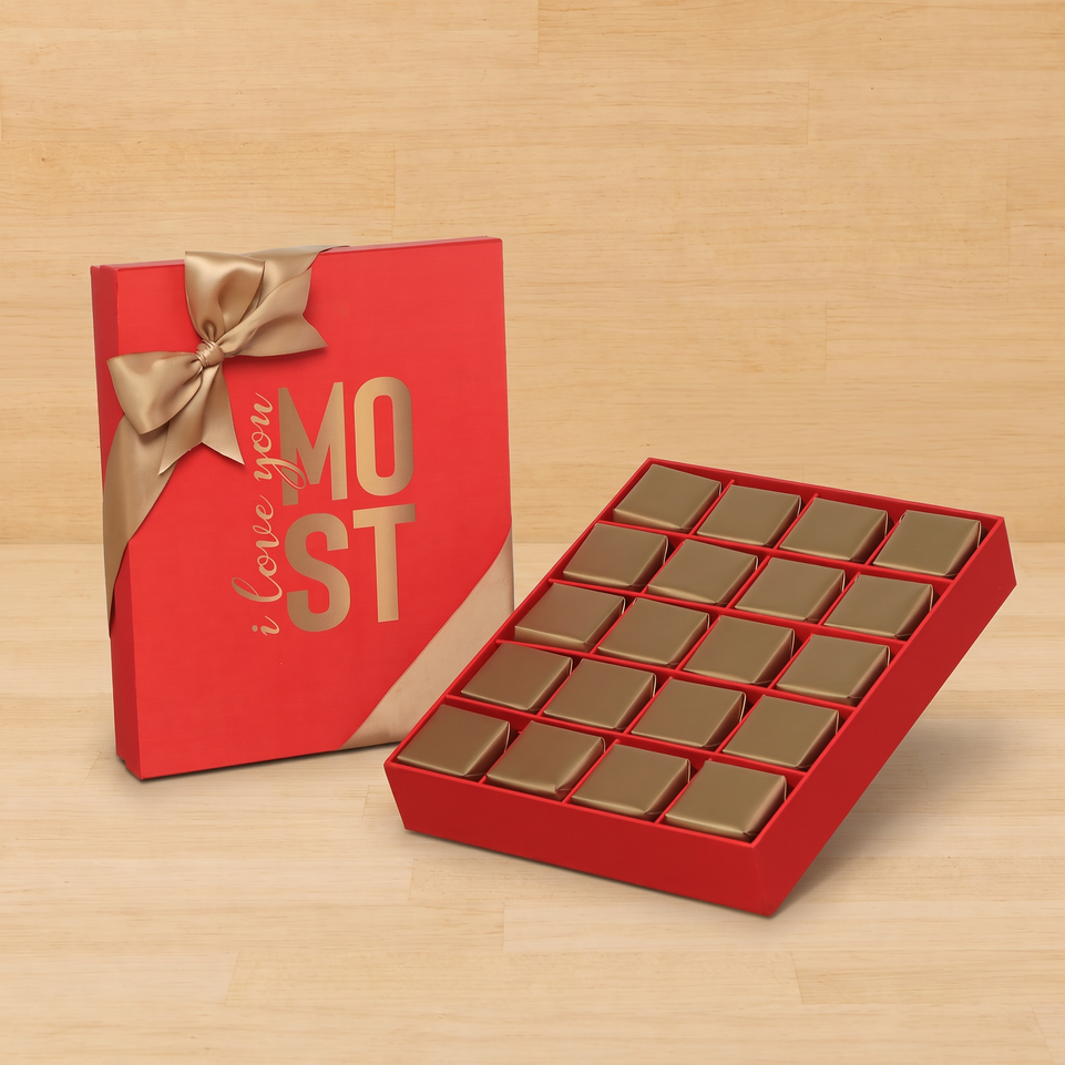 I love you most designed 20P premium chocolate gift box