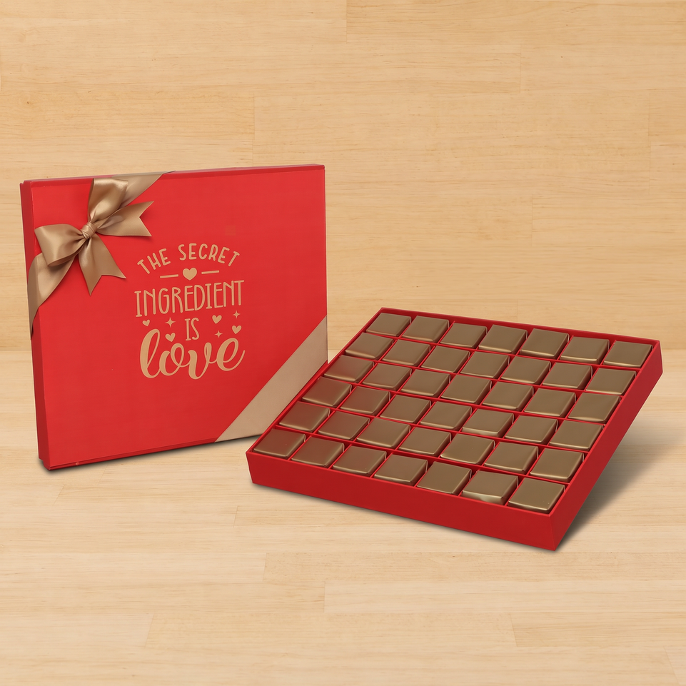 The secret ingredient love designed 42P premium chocolate gift box