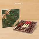 Season's greetings design premium chocolate gift acrylic box