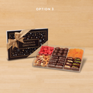 Season's greetings design premium chocolate and sweets gift acrylic box