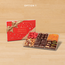 Season's greetings design premium chocolate and sweets gift acrylic box