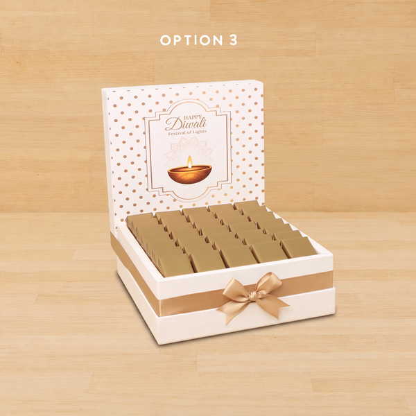 Happy Diwali festival of lights designed premium chocolate hamper