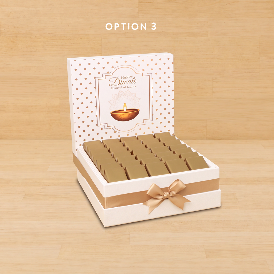 Happy Diwali festival of lights designed premium chocolate hamper