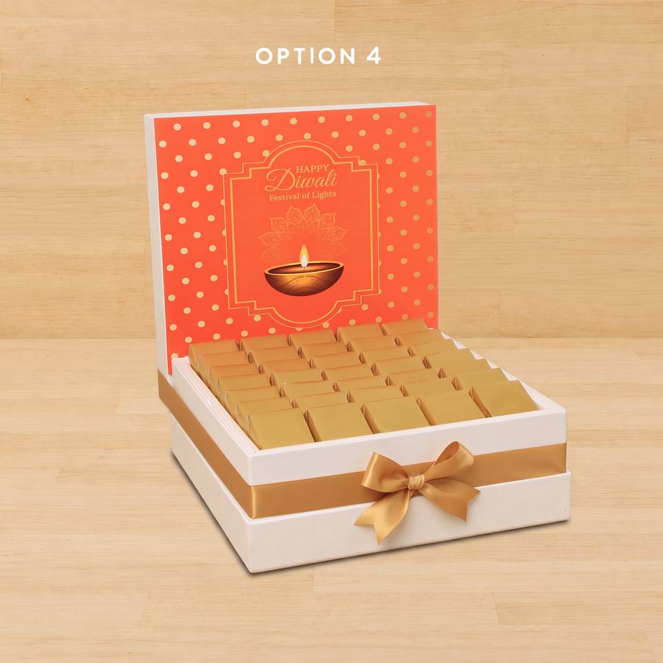 Happy Diwali festival of lights designed premium chocolate hamper