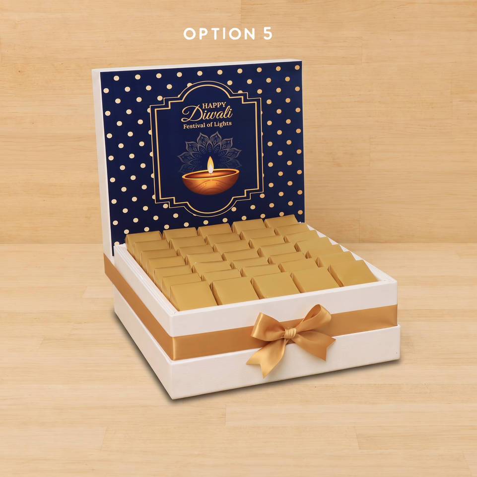Happy Diwali festival of lights designed premium chocolate hamper