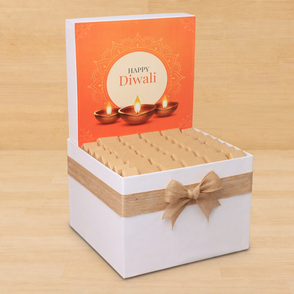 Happy diwali golden candle designed p...