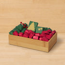Christmas season designed premium chocolate wooden hamper