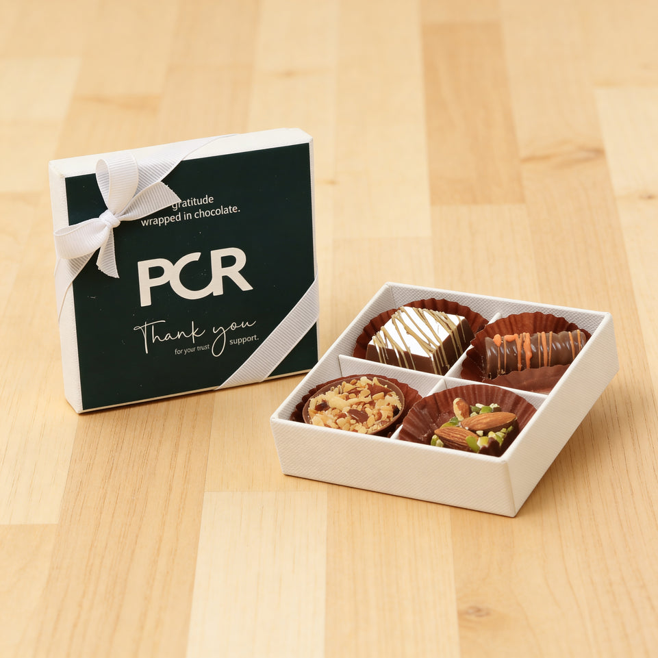 Set of 15 Corporate customized premium chocolate 4P hard box