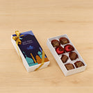 Set of 6 Corporate customized Ramadan Kareem design premium chocolate 8P hard box