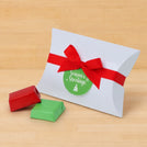 Set of 20 Merry Christmas premium chocolate pillow box