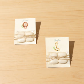 Set of 20 Baby boy almond dragees card