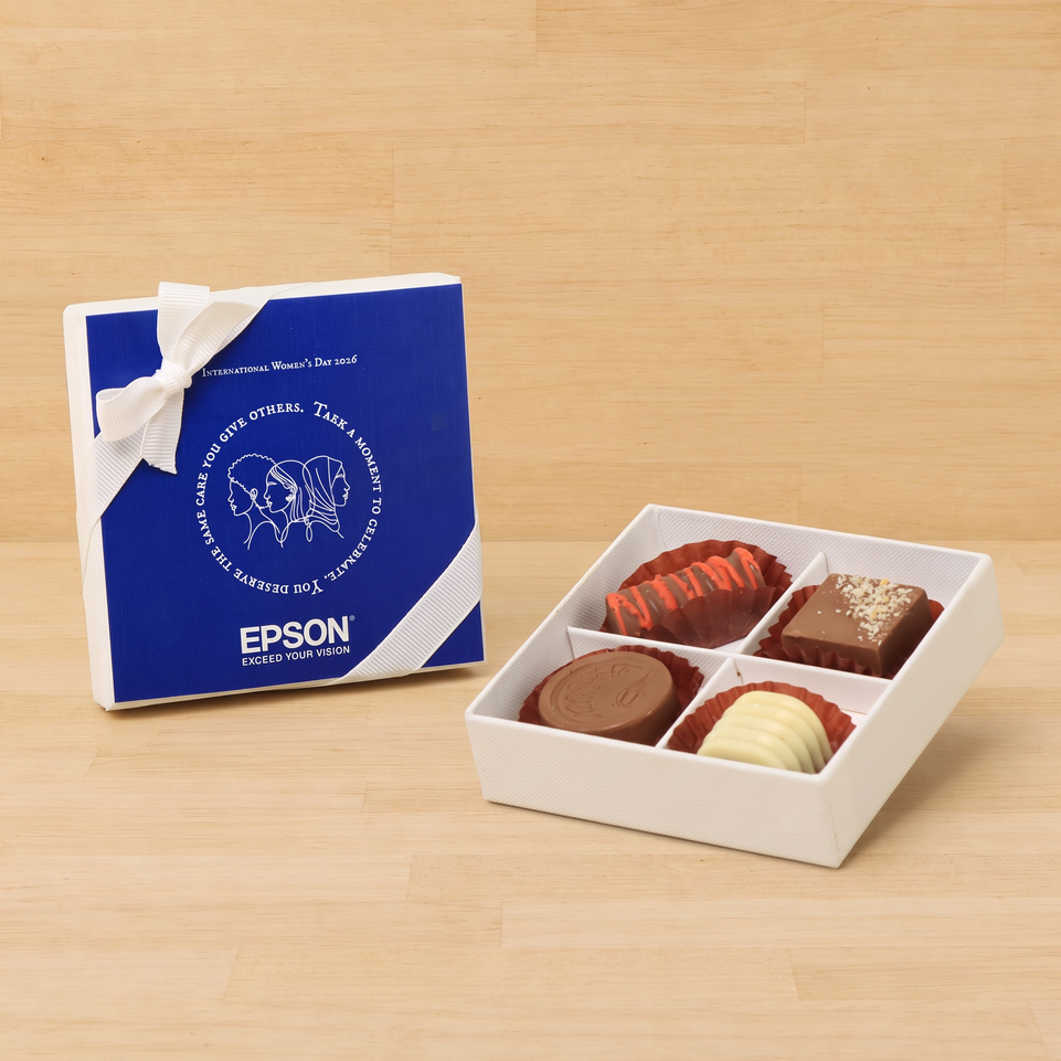 Set of 15 Corporate customized premium chocolate 4P hard box