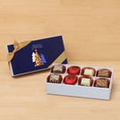 Set of 6 season's greeting designed premium chocolate 8p hard box