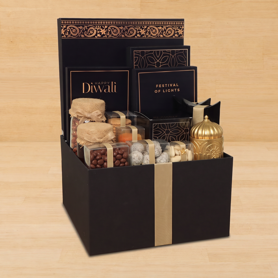 Happy Diwali festival of lights designed chocolate & sweets extra large hamper