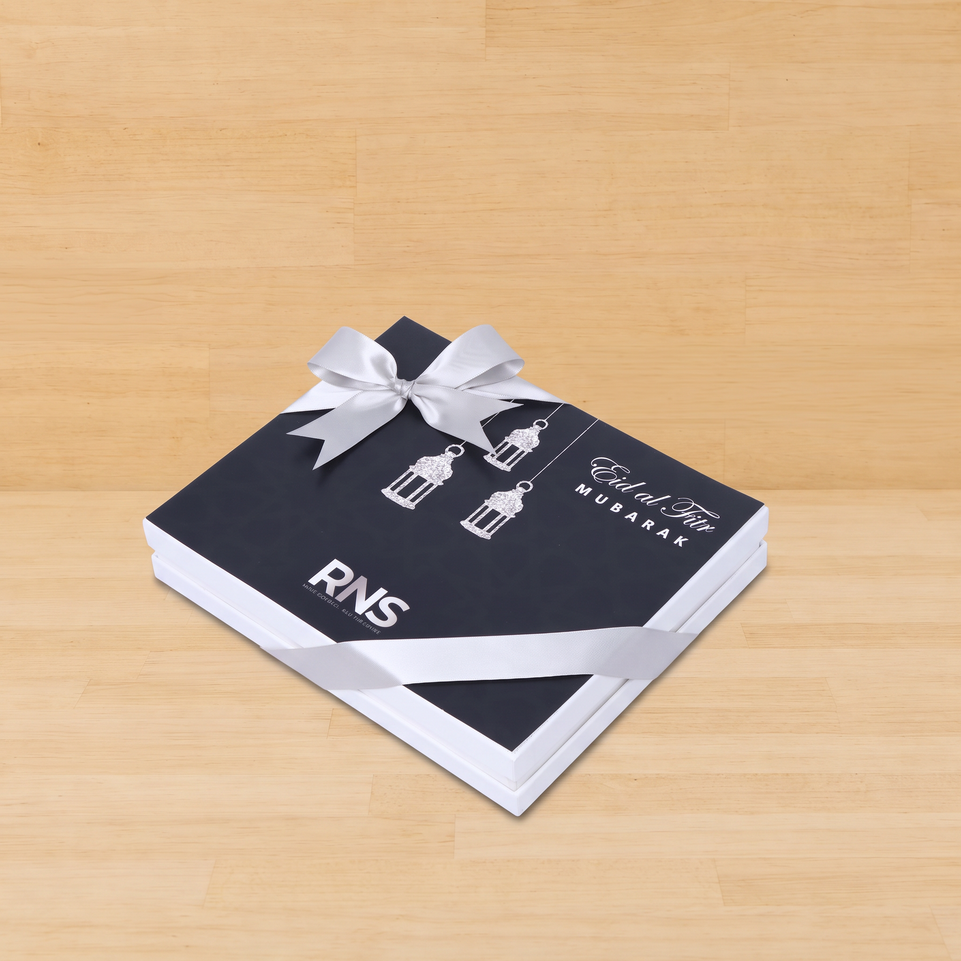 Set of 3 Corporate branded premium chocolate hard box with designed top card.