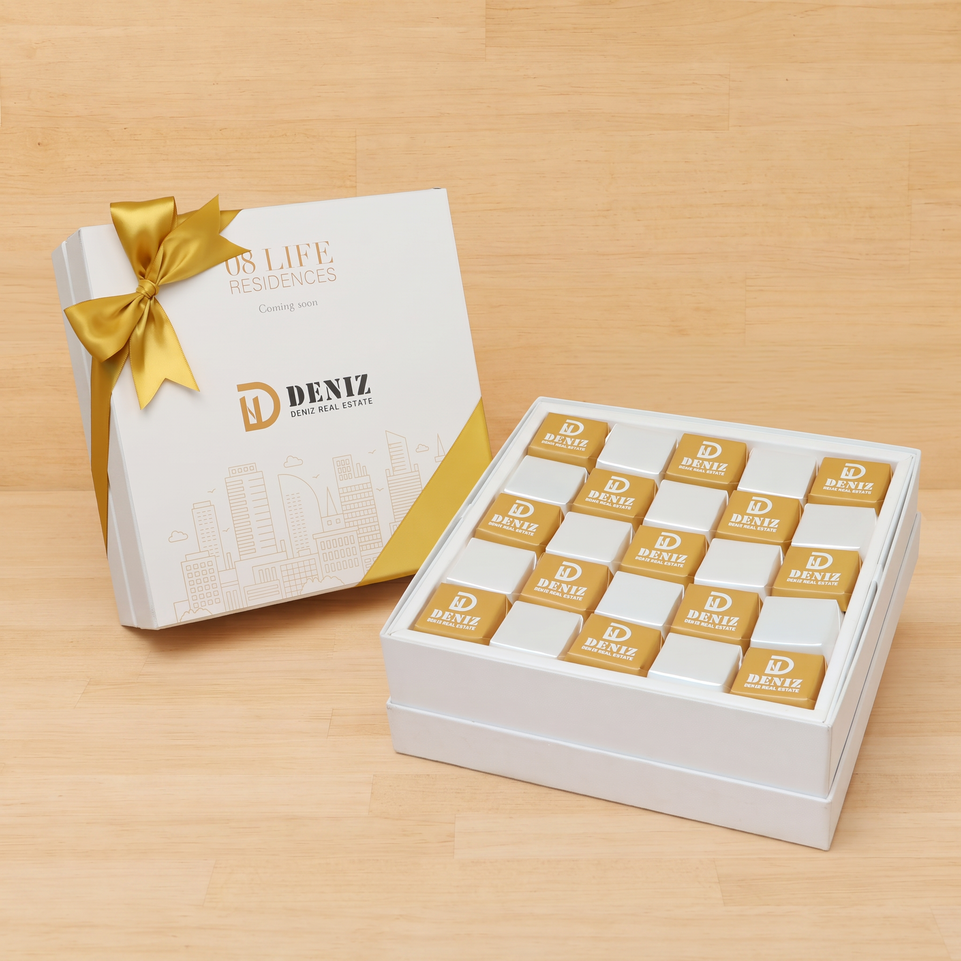 Set of 2 Corporate customized premium chocolate hard box