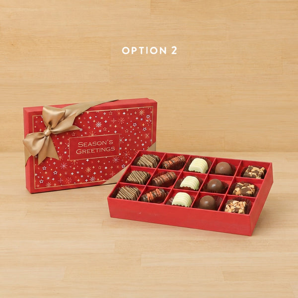 Season's greetings Stars designed premium chocolate 15P hard box