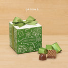 Set of 20 Merry Christmas and Happy New Year designed premium chocolate cube soft box