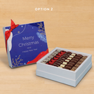 Merry christmas designed premium chocolate hard box