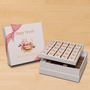 Happy diwali floral candle lights des...