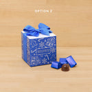 Set of 20 Merry Christmas and Happy New Year designed premium chocolate cube soft box