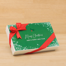 Merry christmas snow flakes designed premium chocolate 15 piece hard box