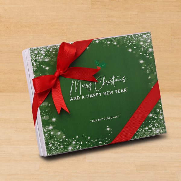 Merry Christmas snow flakes designed premium chocolate 20 piece hard box