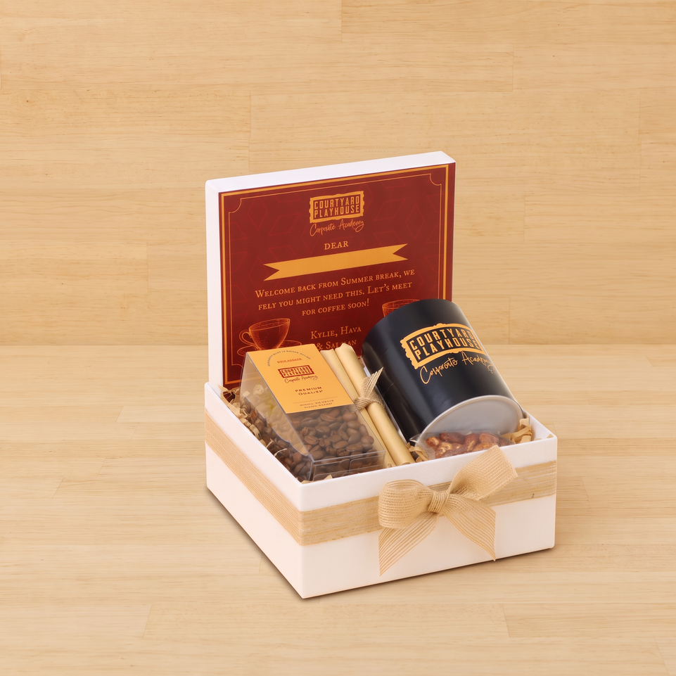 Corporate customized premium coffee with mug medium hamper
