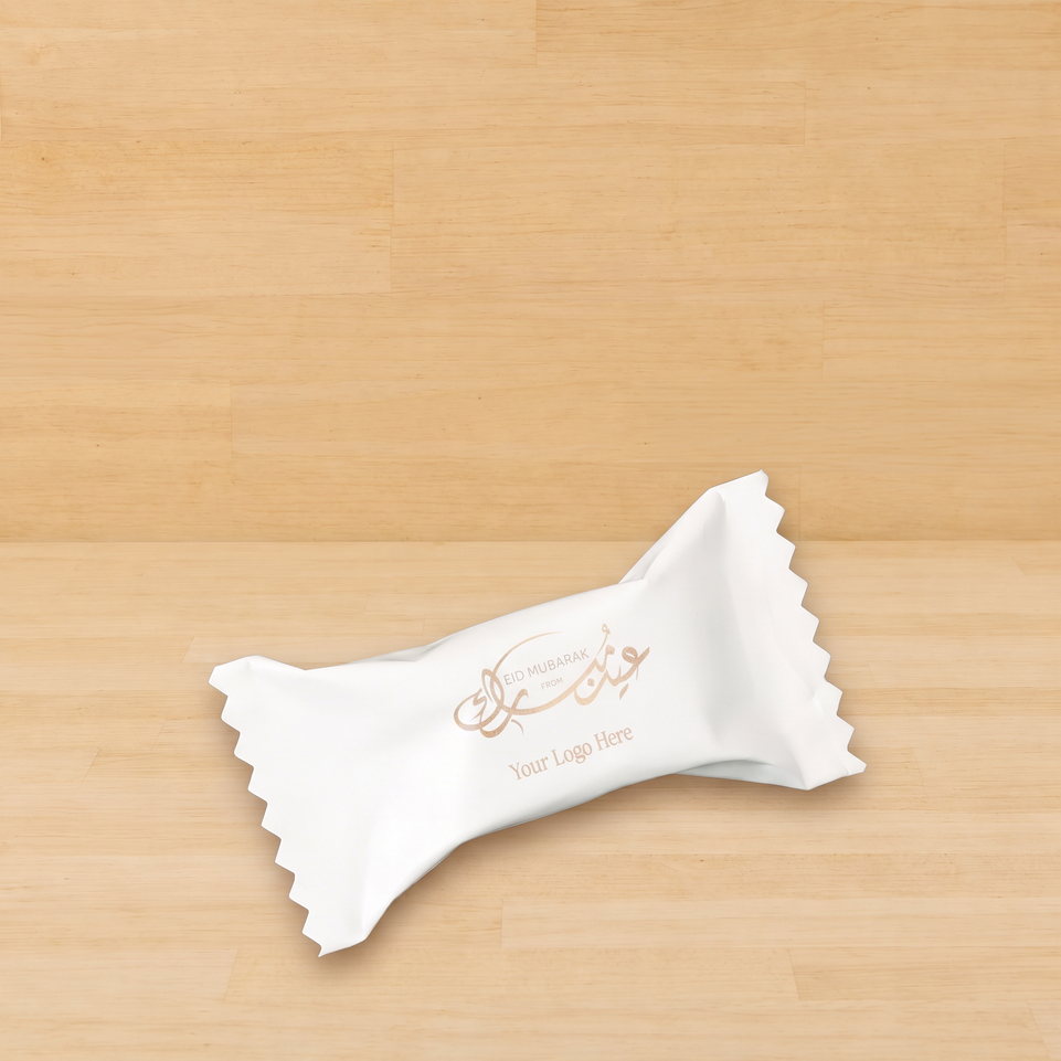 Corporate customize EID Mubarak candy wrapped premium nut stuffed dates