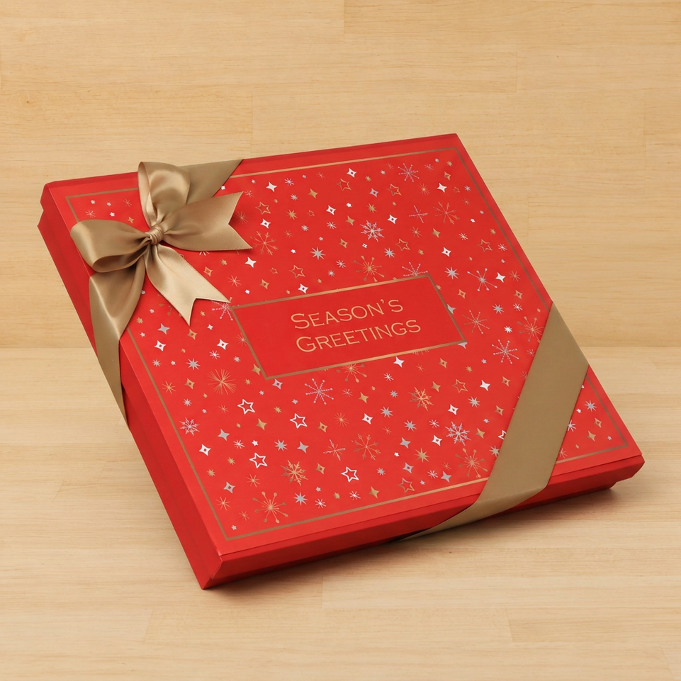Season's greetings Stars designed premium chocolate 42P hard box