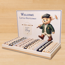 Little gentleman theme with acrylic backdrop premium chocolate large leather tray