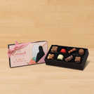 Set of 6 Happy Emirati women's day pink designed premium chocolate 8 piece hard box