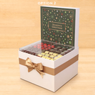 Season's Greetings with acrylic designed premium chocolate large hamper