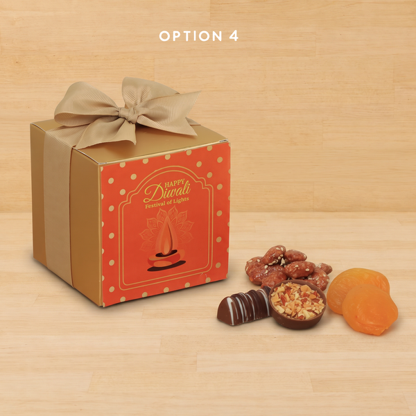 Set of 20 Happy Diwali festival of lights designed premium chocolate & sweets soft box