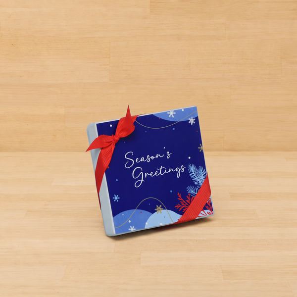 Set of 15 season's greetings designed premium chocolate 4P hard box