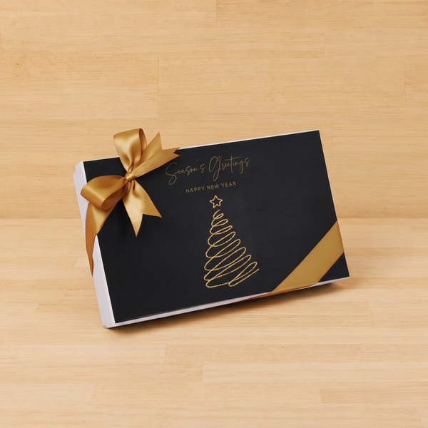 Merry Christmas & happy new year designed premium chocolate 15 piece hard box