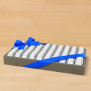 Corporate customized premium chocolate medium leather tray